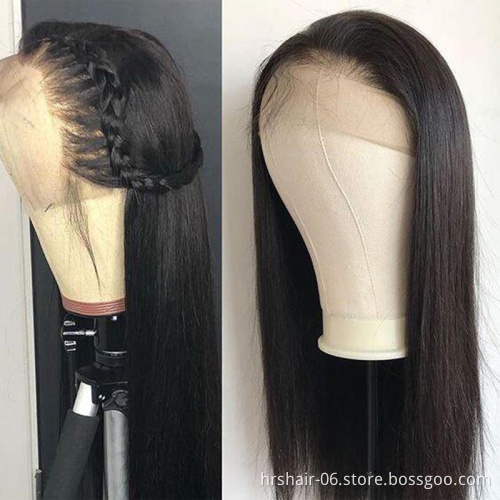 Wholesale Indian human hair lace front wig with baby hair